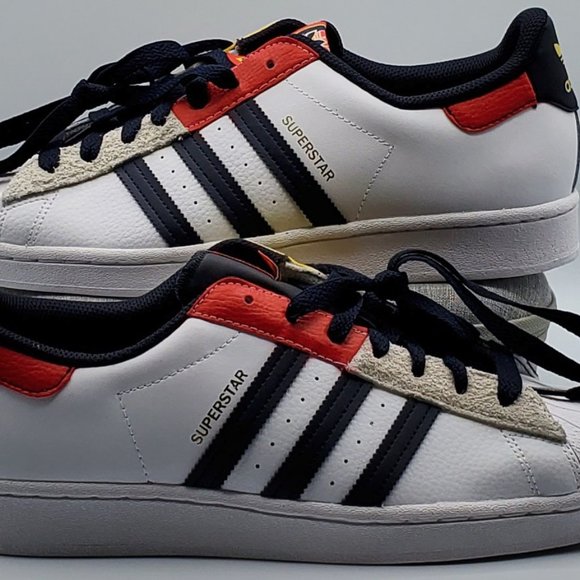 Adidas - H05250 SUPERSTAR Sneakers White/ink/red Taglia 45½ Colore  White/ink/red